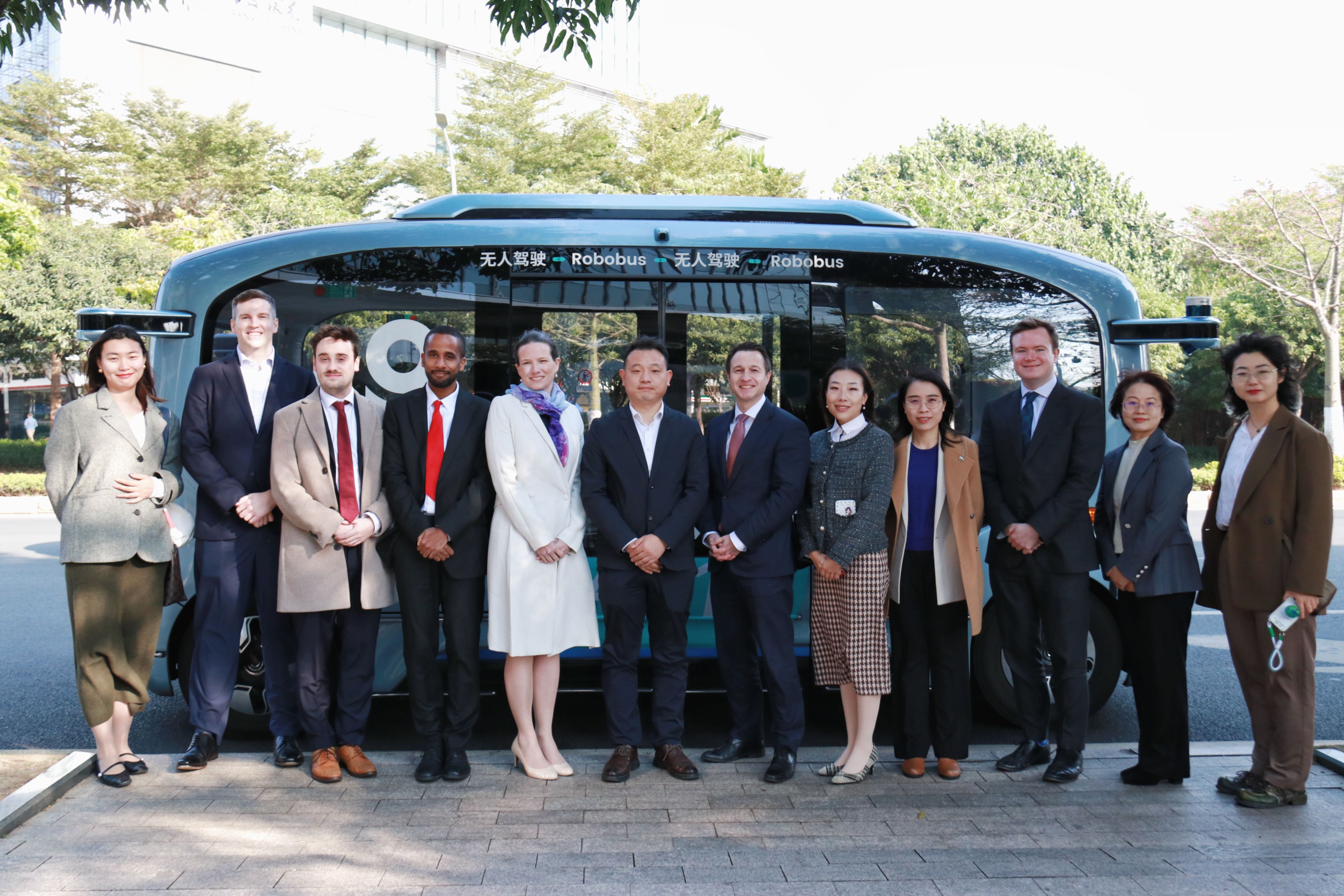 Delegation from the UK Foreign, Commonwealth & Development Office and British Consulate-General in Guangzhou Visit WeRide  